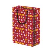 USC Trojans Cardinal Holiday Sweater Matte Gift Bag